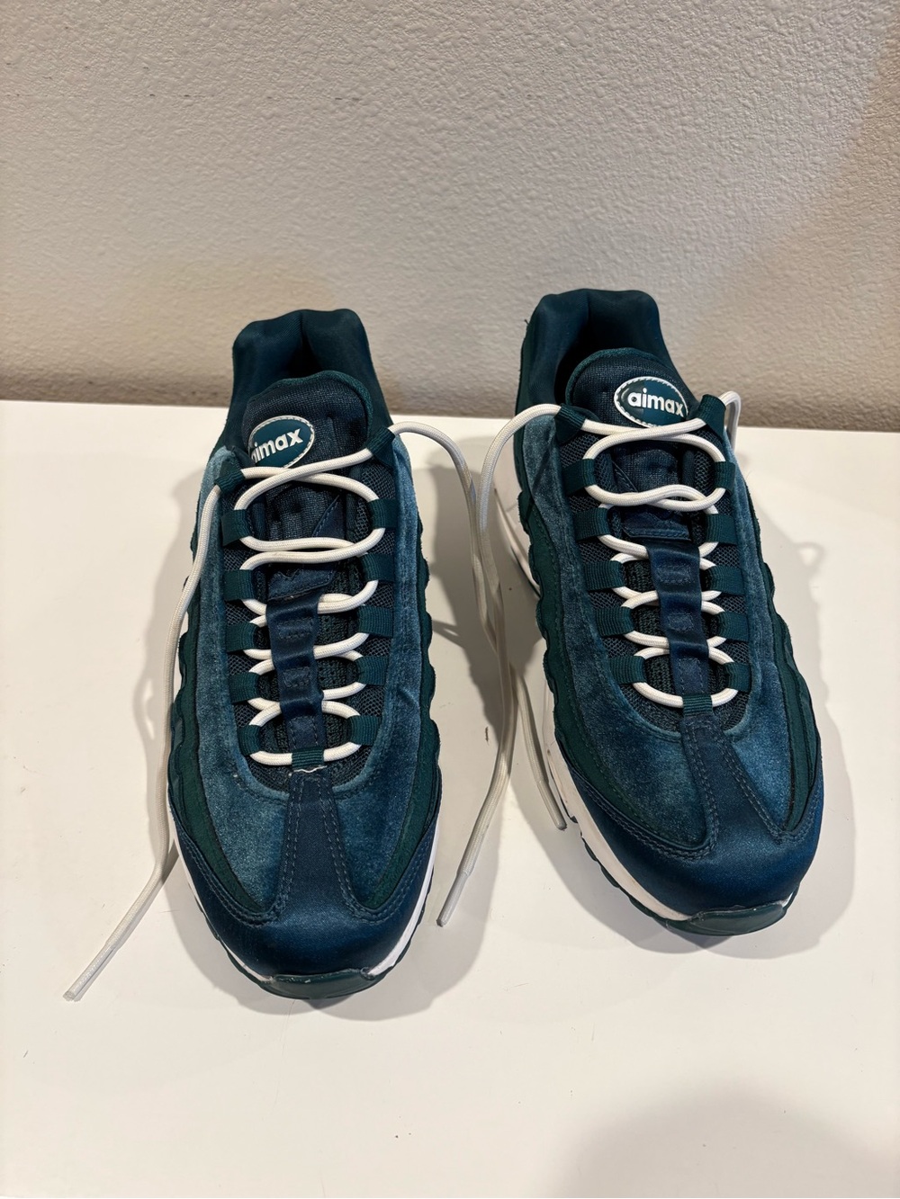 Nike Women's Air Max 95 DZ5226-300 Green Velvet/Dark Atomic Teal Sz 10 - Picture 6 of 9
